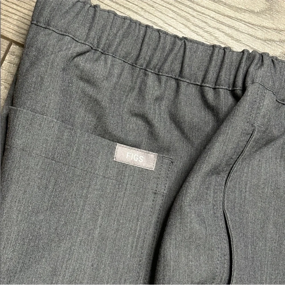 Figs Pisco Basic Gray Scub‎ Pants Size Large